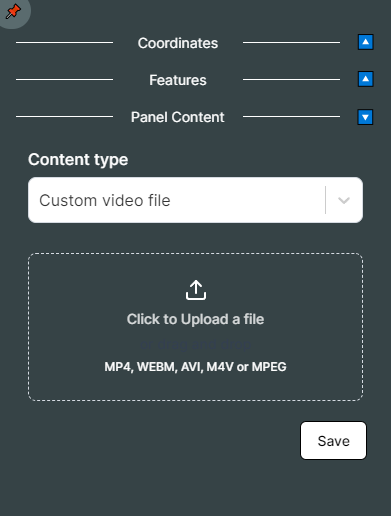 Mext metaverse Dashboard Features Metaverse Editor Panel